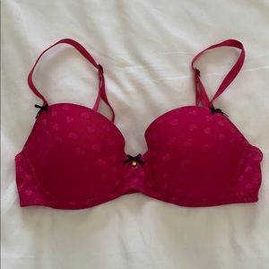 Hot pink Betsey Johnson Bra